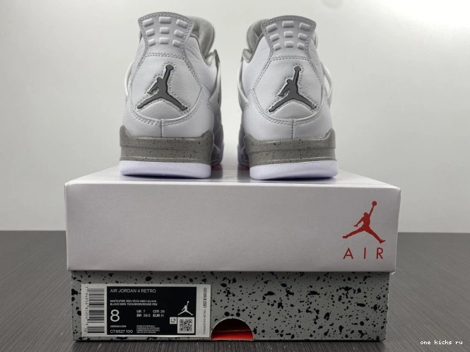 Rep Onekick (2021) White Jordan 4 Retro CT8527-100 Oreo 0819